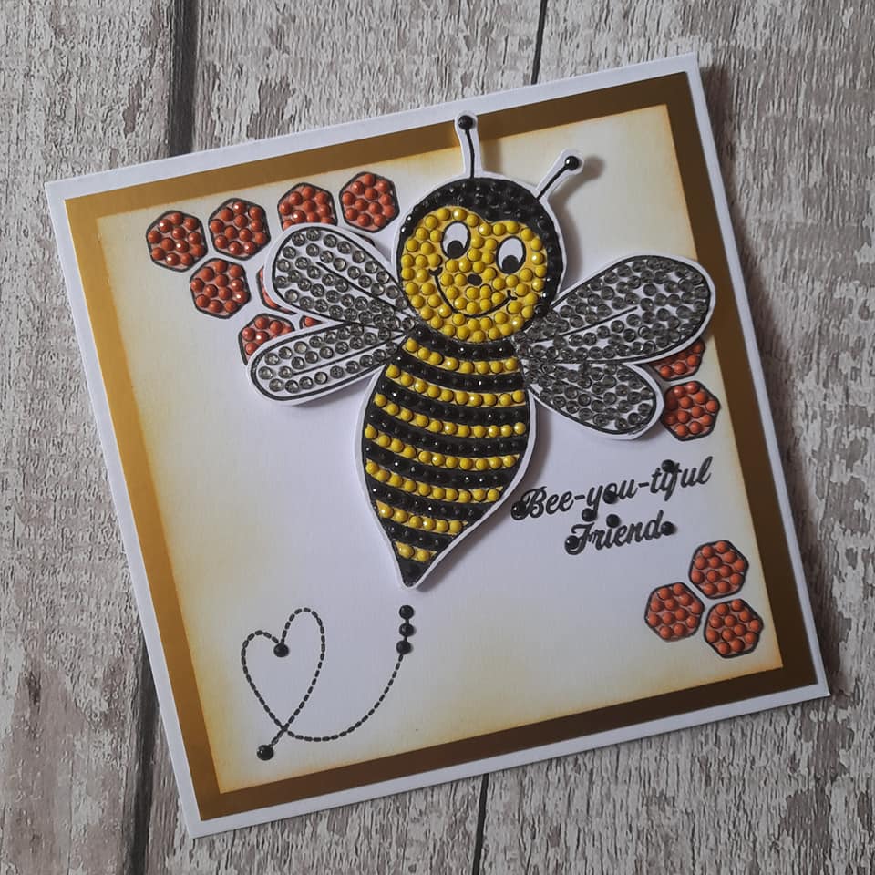 Craft Buddy Buzzing Bee Crystal Art A6 Stamp Set