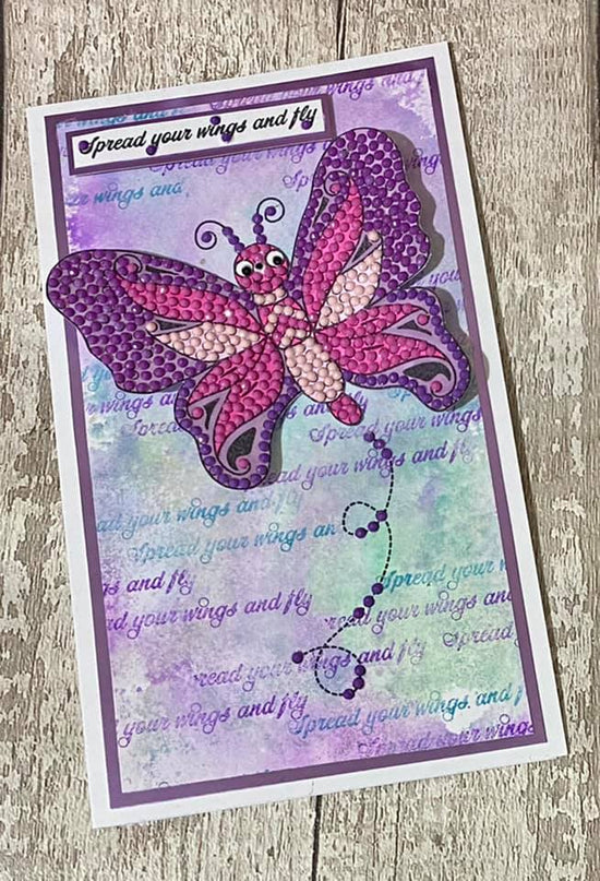 Craft Buddy Flutteryby Butterfly Crystal Art A6 Stamp Set