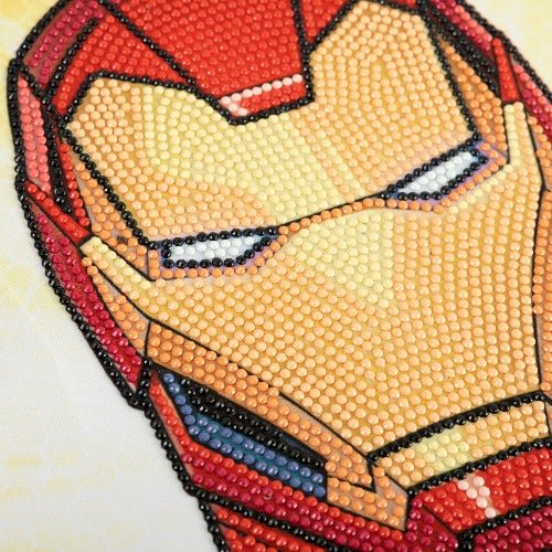 Ironman Crystal Art Foldable Storage Box 30x30cm Close Up