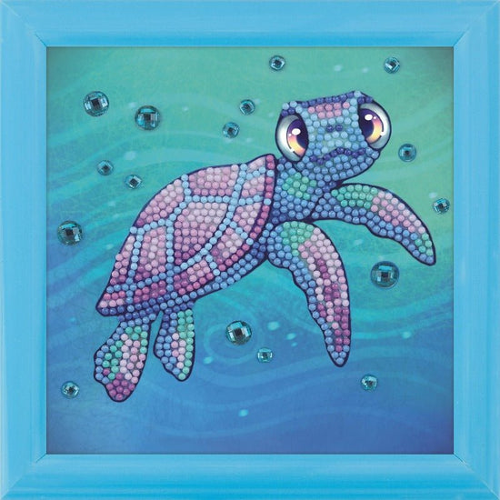 "Sea Turtle" Ashley Erickson Frameable Crystal Art