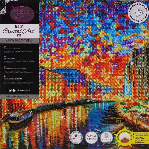 Grand Canal Venice crystal art canvas kit details