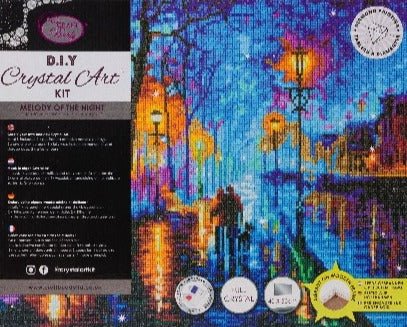 Melody of the night crystal art canvas kit details