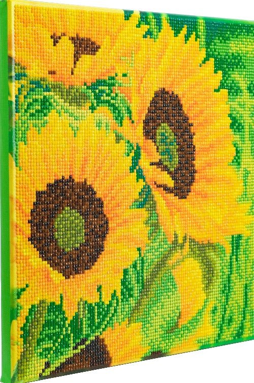 Sunflower joy crystal art kit side view