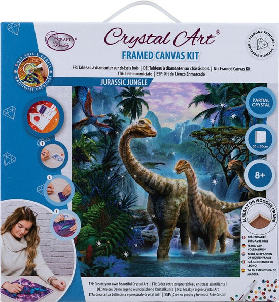 "Wander with Dinosaur" 30x30cm Crystal Art Kit