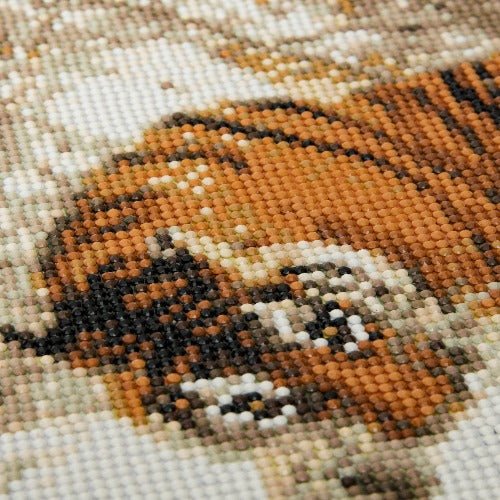 "Winter Tigers" Crystal Art Canvas Kit 40x50cm