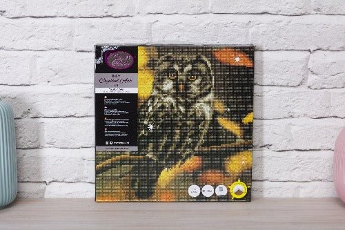 "Tawny Owl" Crystal Art Canvas Kit 30x30cm
