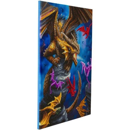 "Dragon Clan" Crystal Art Canvas by Anne Stokes 40x50cm