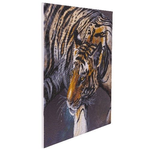"The Tiger" Crystal Art Canvas by Claudia Hahn 70x70cm