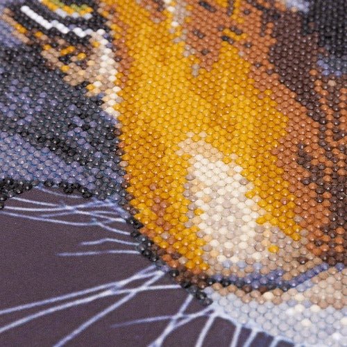 "The Tiger" Crystal Art Canvas by Claudia Hahn 70x70cm
