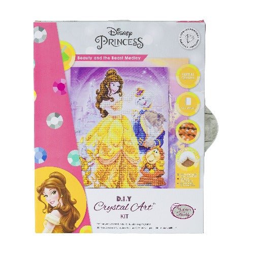 "Beauty and the Beast Medley" Crystal Art Kit 40x50cm Front Packaging 
