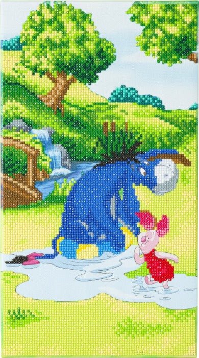 "Pooh and Friends" Disney Crystal Art Triptych