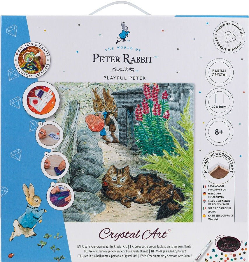 Playful Peter 30x30cm Crystal Art Kit