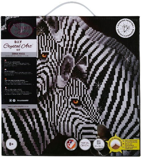 Zebra Hugs Packaging Front