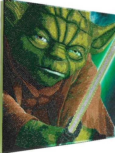 Yoda 30x30cm Crystal Art Kit - Side View