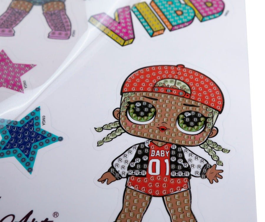 Crystal Art Sticker Set - LOL Characters, set of 10