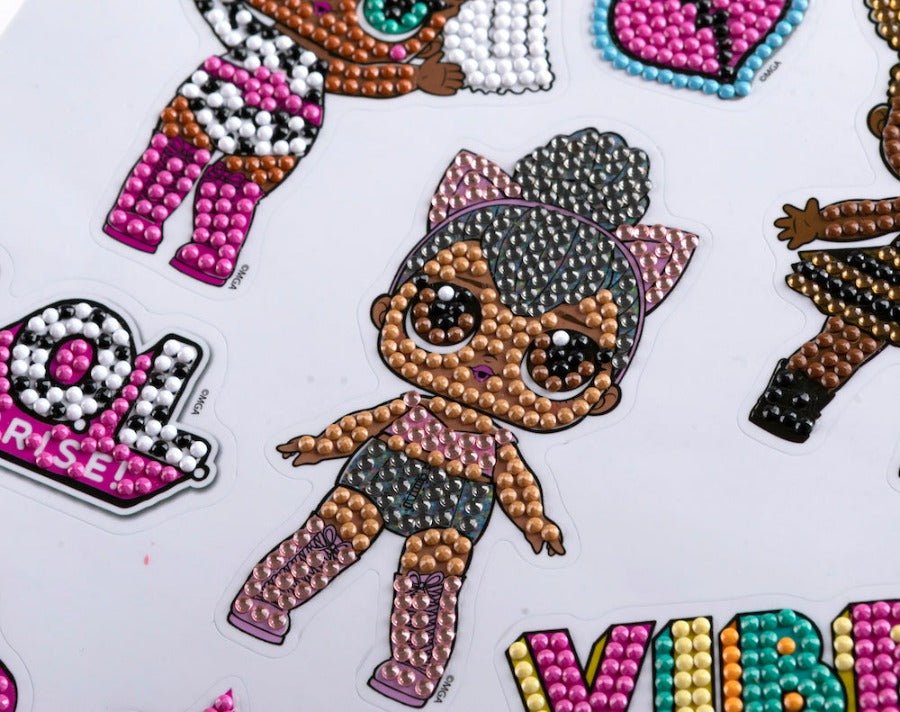 Crystal Art Sticker Set - LOL Characters, set of 10