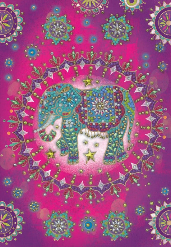 "Elephant Fantasy" Crystal Art Notebook