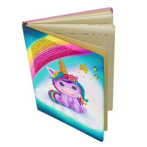 "Unicorn Smile" Crystal Art Notebook Kit 26x18cm