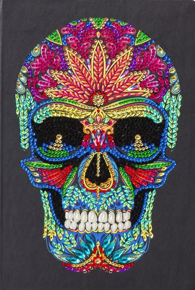 "Skull" Crystal Art Notebook Kit 26x18cm