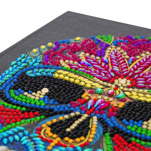 "Skull" Crystal Art Notebook Kit 26x18cm