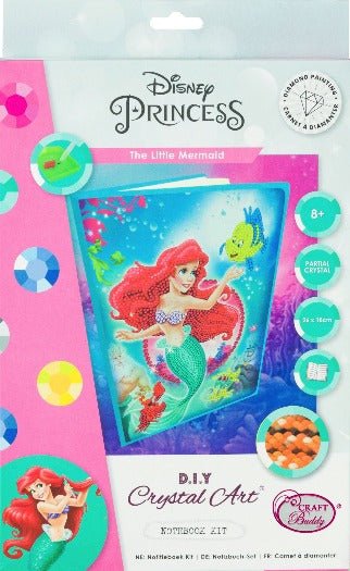 "The Little Mermaid" Crystal Art Notebook