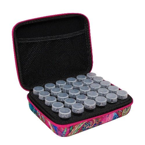 30 bottles Crystal Art Storage Case - Paisley Floral