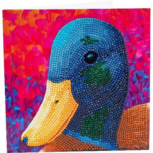 Delightful Duck Crystal Art Card