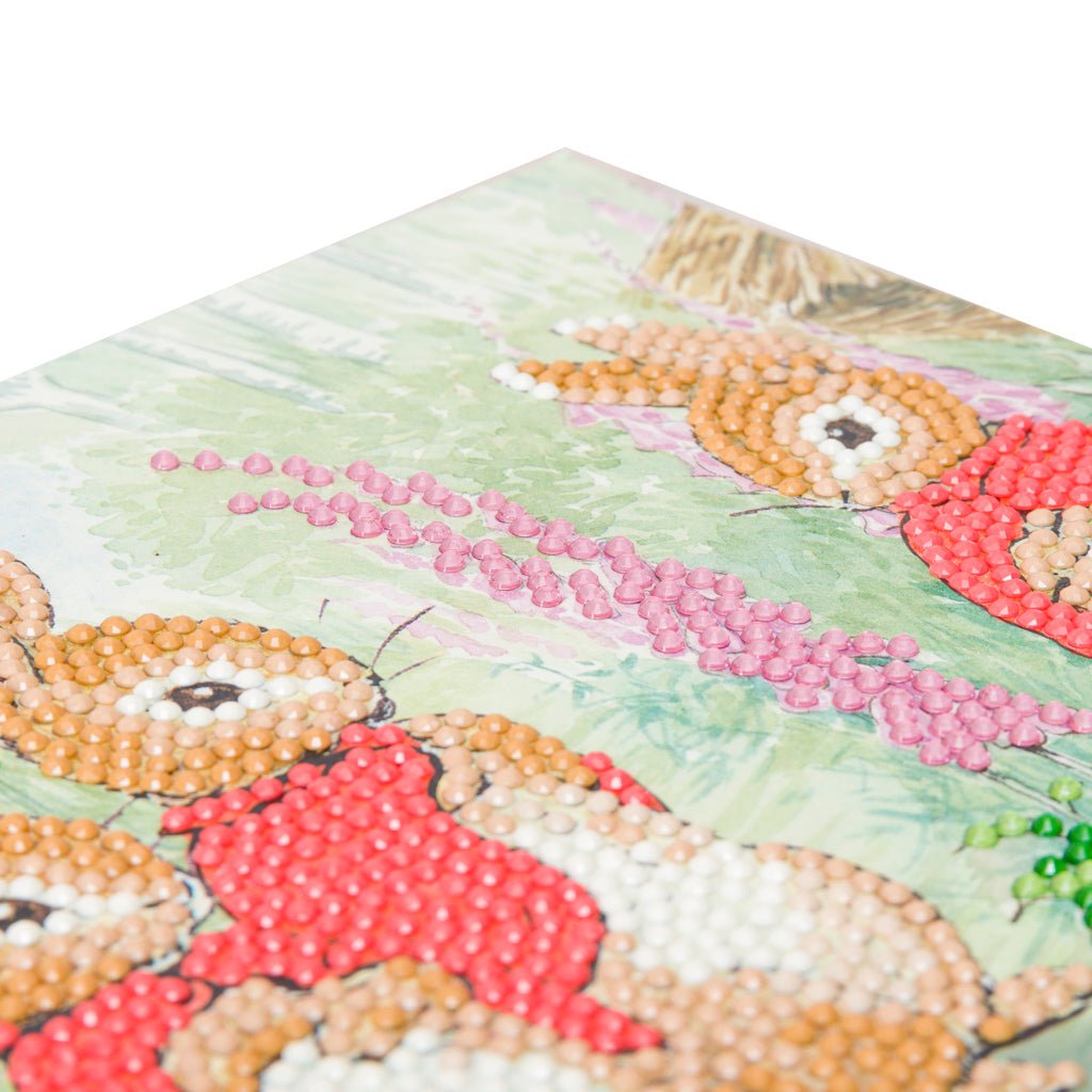 "The Flopsy Bunnies" Crystal Art Card 18x18cm