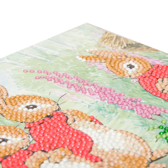 "The Flopsy Bunnies" Crystal Art Card 18x18cm