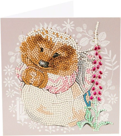 Mrs. Tiggy-winkle 18x18cm Crystal Art Card