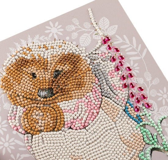 Mrs. Tiggy-winkle 18x18cm Crystal Art Card