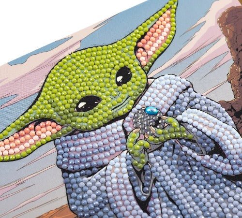 Grogu 18x18cm Crystal Art Card - Close Up