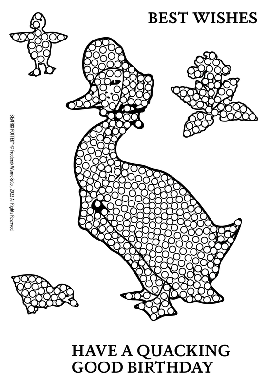 Peter Rabbit Crystal Art A6 Stamp Set - Jemima Puddle-Duck