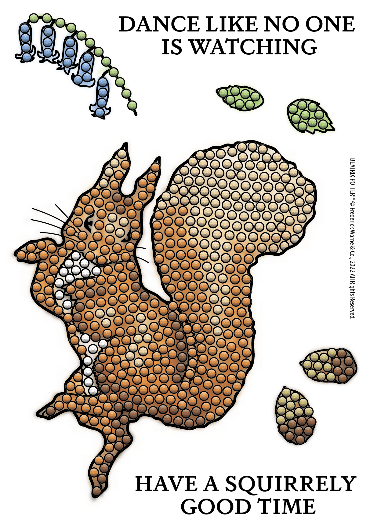 Peter Rabbit Crystal Art A6 Stamp Set - Squirrel Nutkin