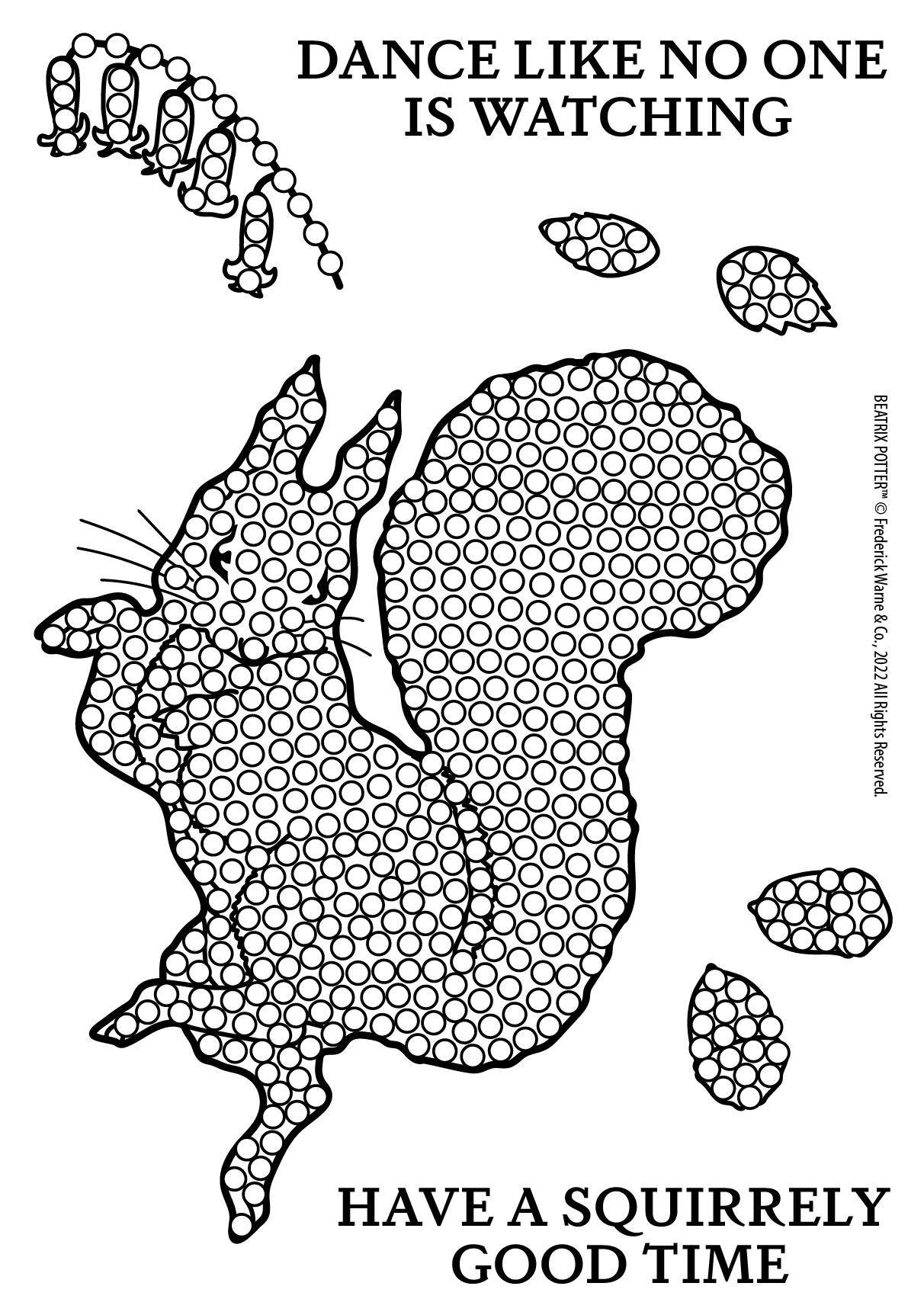 Peter Rabbit Crystal Art A6 Stamp Set - Squirrel Nutkin