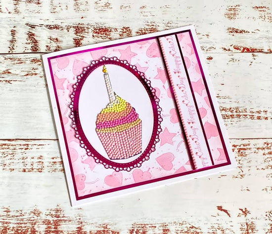 Cute Cupcakes A6 Crystal Art Stamp Set