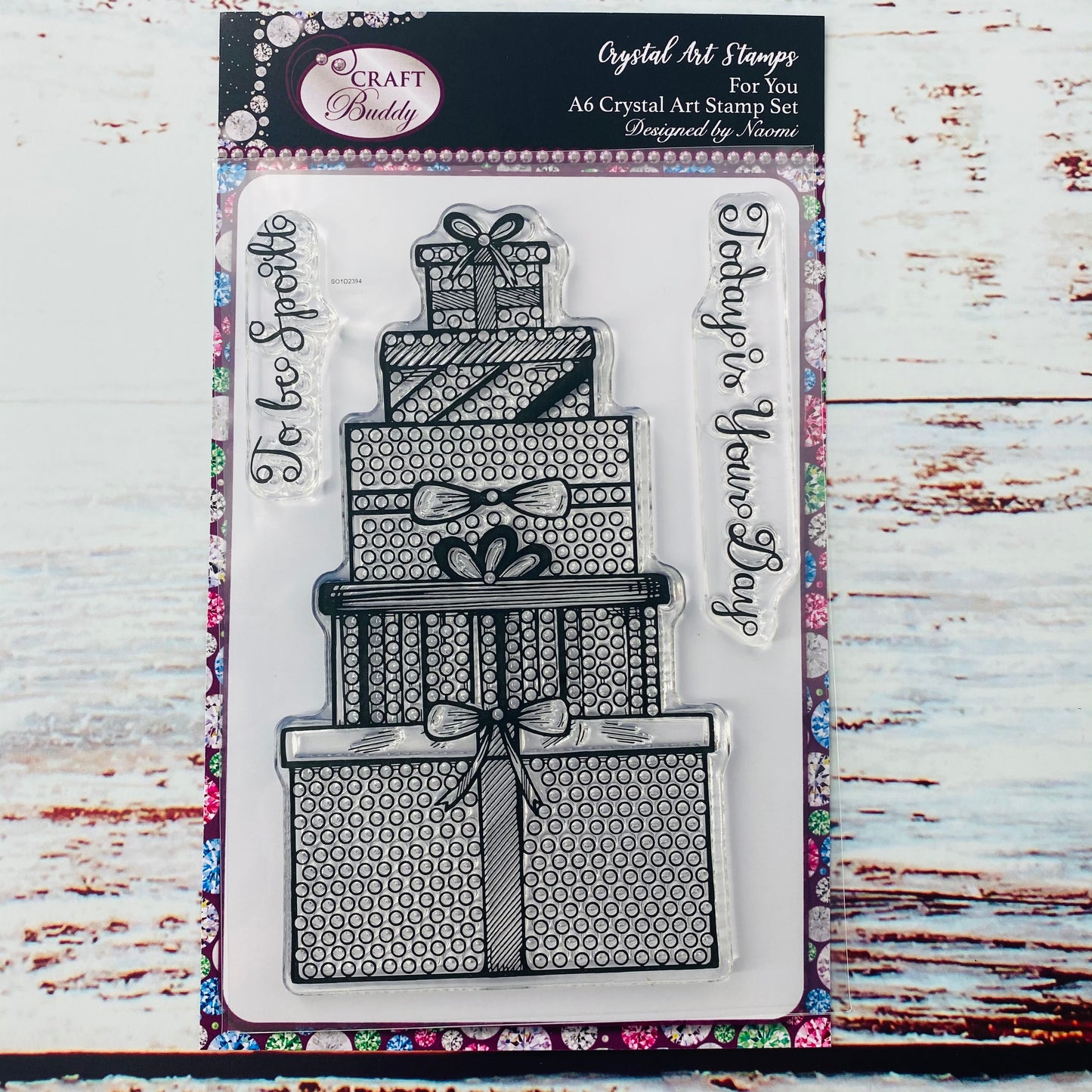 Gifts for You A6 Crystal Art Stamp Set