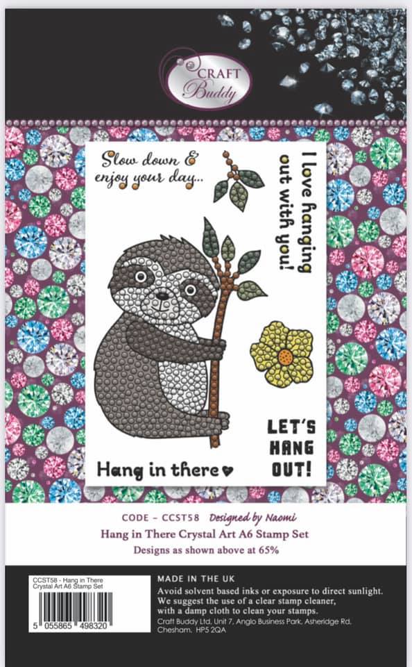 Craft Buddy Hang in There A6 Premium Stamp Set