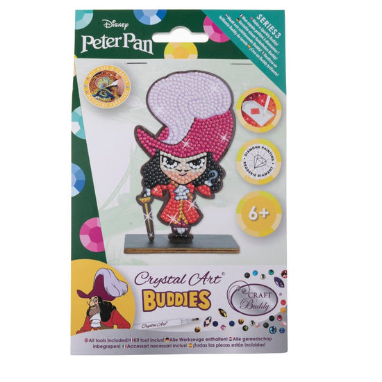 "Captain Hook" Crystal Art Buddies Disney Series 3 Front Packaging