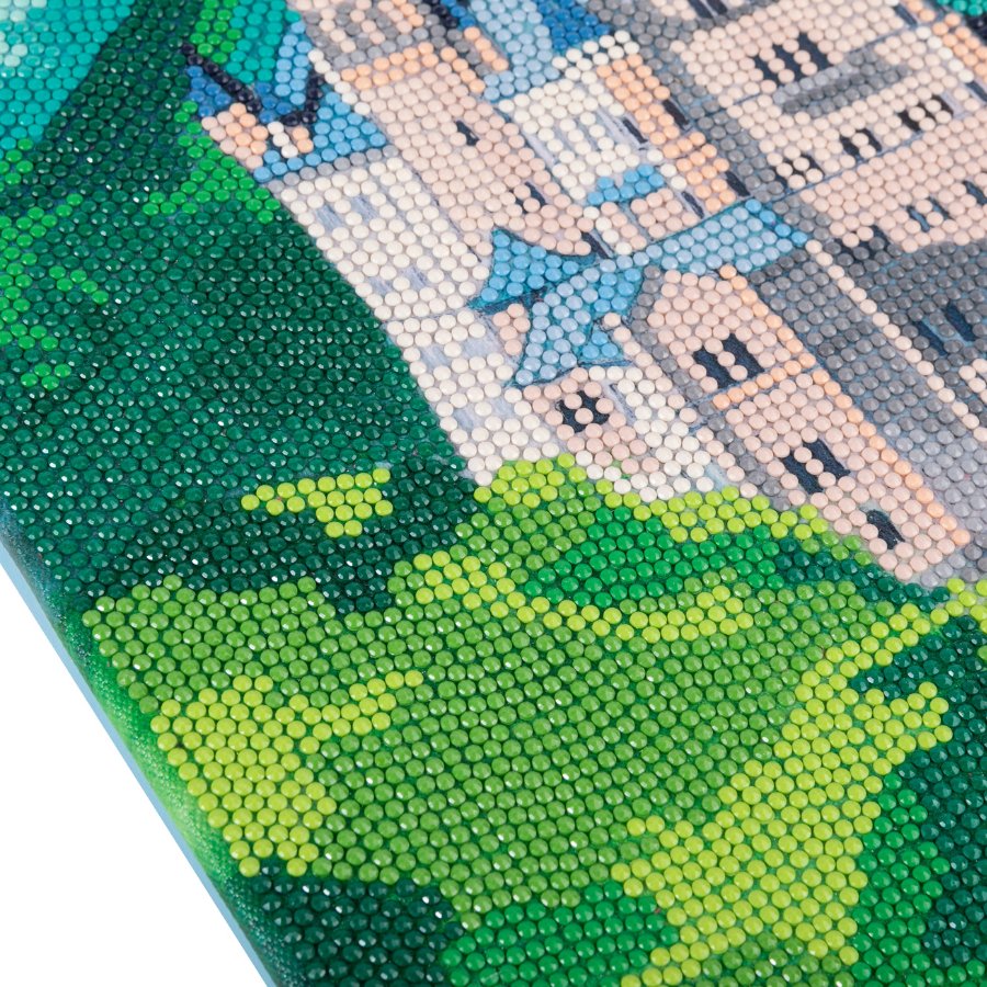 "Castle" Crystal Art Kit 40x50cm Front after