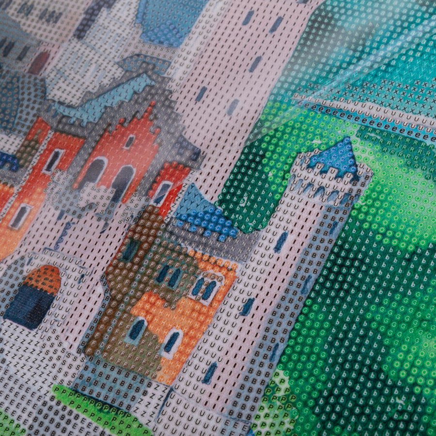 "Castle" Crystal Art Kit 40x50cm Before