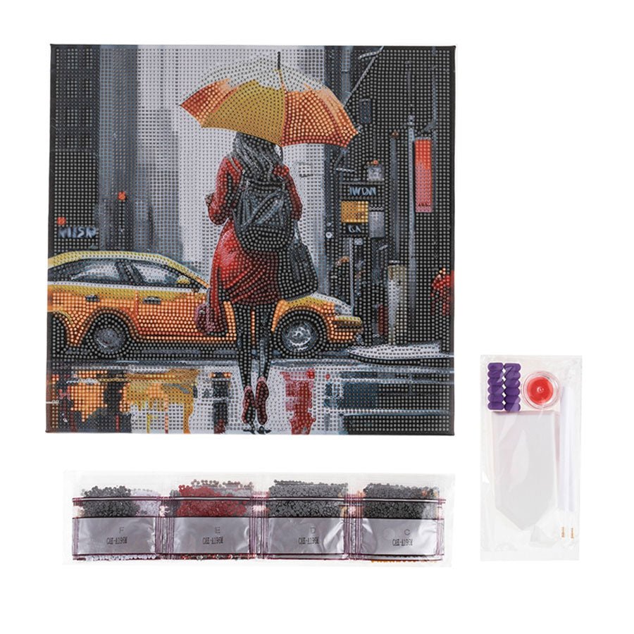 “City Reflections” Crystal Art Kit 30x30cm Contents