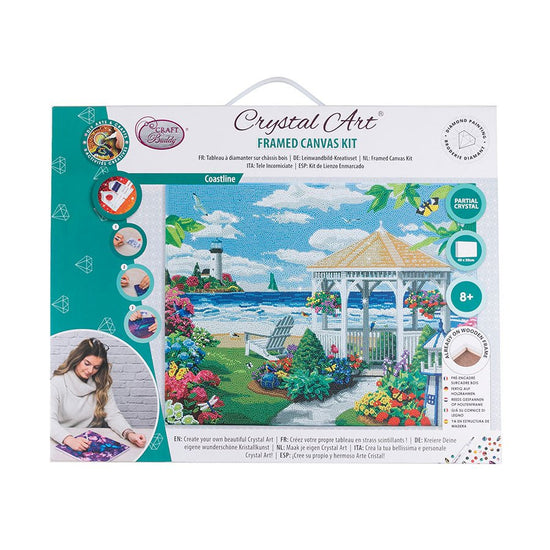 "Coastline" Crystal Art Canvas Kit 40x50cm