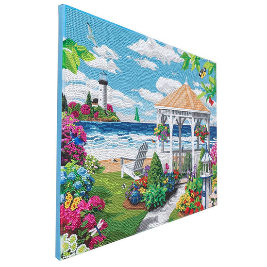 "Coastline" Crystal Art Canvas Kit 40x50cm