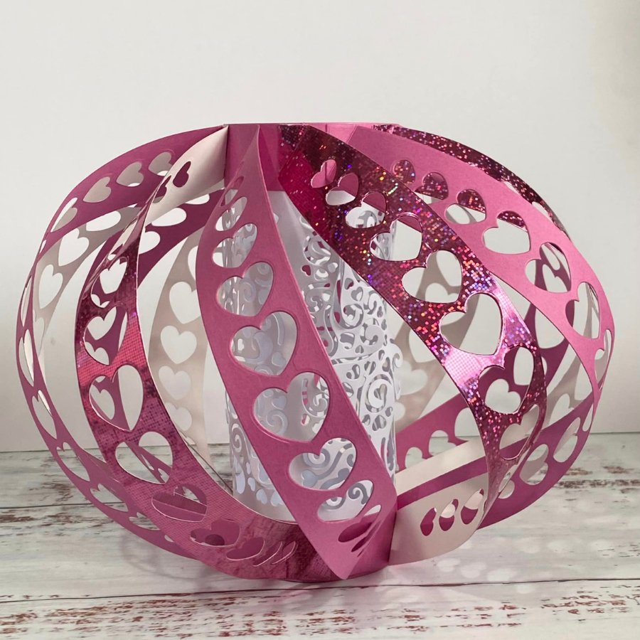 "Happy Hearts" Decorative Paper Lantern Panels complete