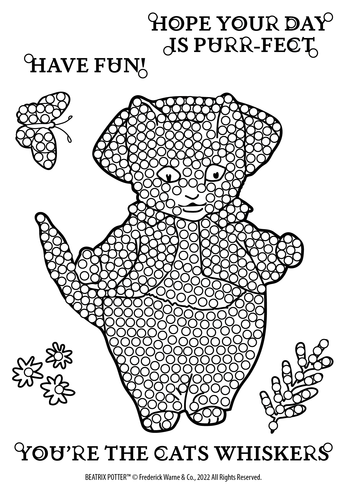 Peter Rabbit Crystal Art A6 Stamp Set - Tom Kitten