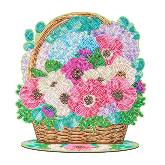 Crystal Art Spring Flower Basket Kit Front