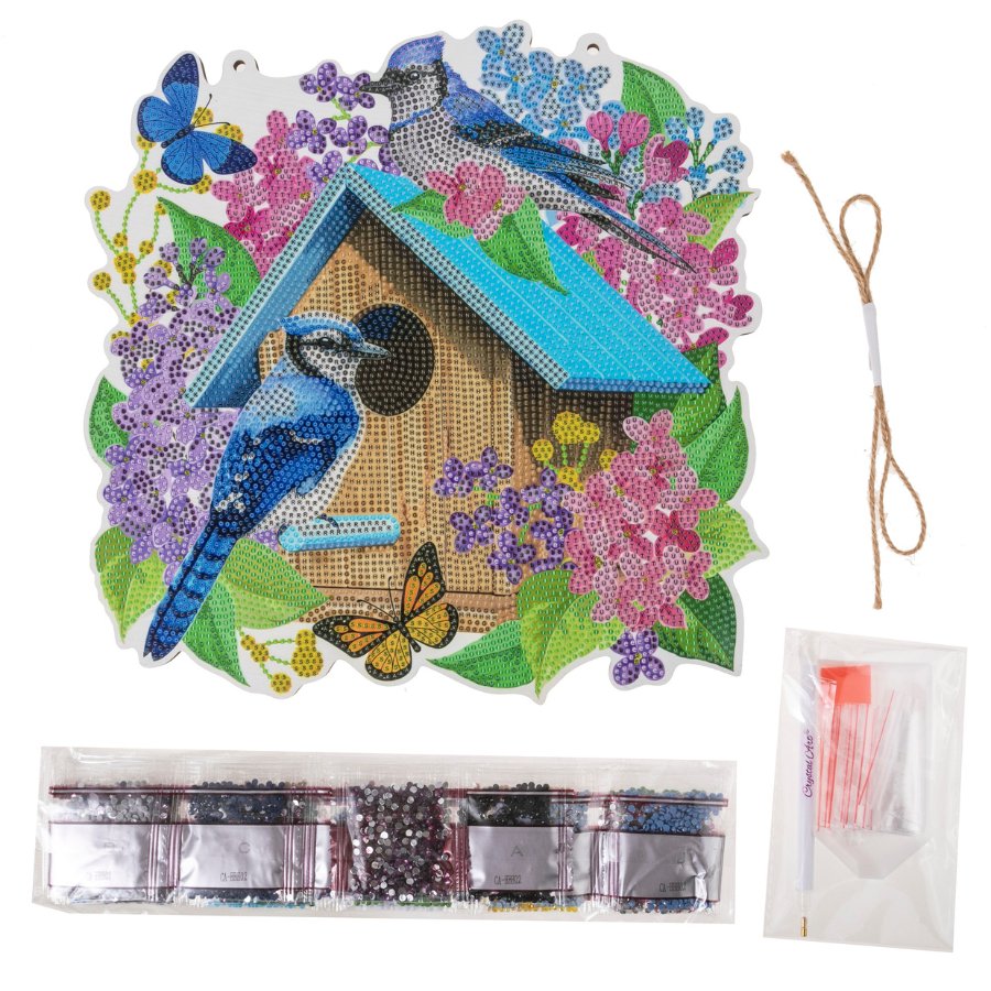 "Spring" Crystal Art Hanging Basket Content