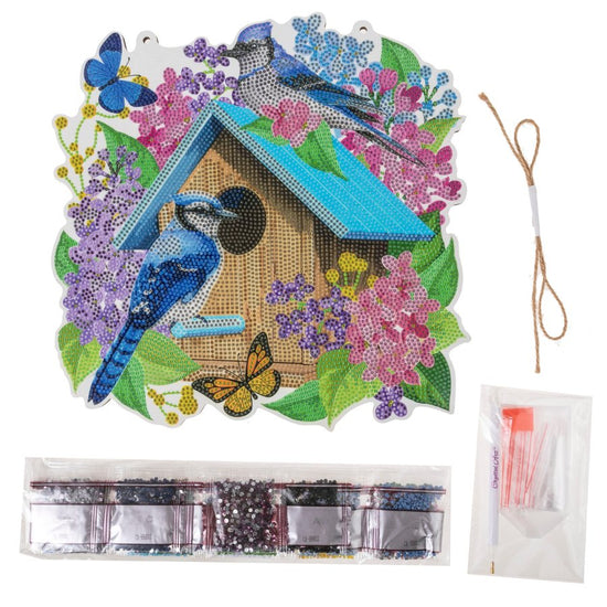 "Spring" Crystal Art Hanging Basket Content