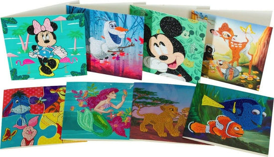 "Disney" Crystal Art Card Set Set of 8